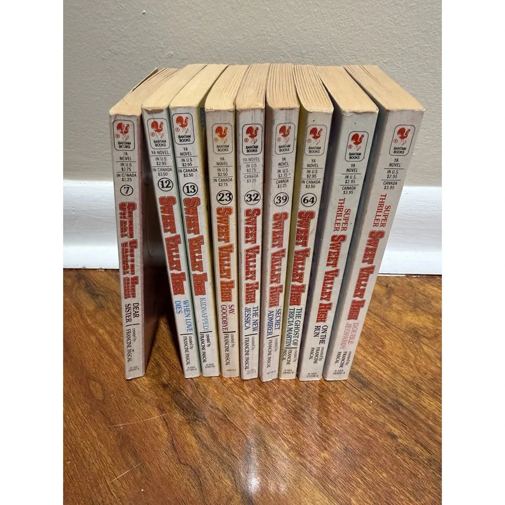Lot Of 9 Sweet Valley High Paperback Books 1980's Francine Pascal